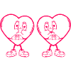 Comic Hearts Love