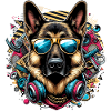 Cool German Shepherd Dog Sunglasses Gift