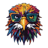 Eagle Head Portrait Cool