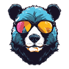 Panda Head Portrait Cool