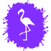 Flamingo Splatter