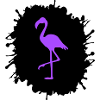 Flamingo Splatter