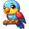 Cute parrot