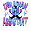 Librarian Assistant Job Title Colorful Library