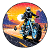Motorrad und Sonnenuntergang, Biker-Geschenk