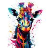 Bunte Girffe