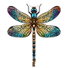 A Giant Cartoon Dragonfly