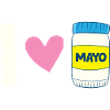 Mayonnaise - I love Mayo Heart