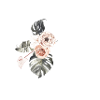 Tropical Floral K Letter
