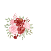 Red Floral K Letter