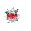 Red Floral K Letter