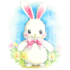White Bunny Easter