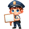 Policier, Police, Shérif, Enfant