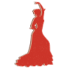 Passionate Flamenco Silhouette