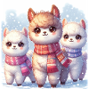 L’alpaga doux en hiver