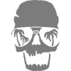 Palm spring skull