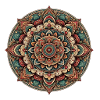 Mandala traditional motifs Japanese/ African