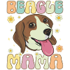 Beagle Mama Groovy Dog Mom