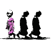 Neonpfad der Stille, sei anders