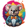 Lustiges Comic Koala