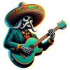 Guitarrón Skeleton