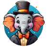 Éléphant comique drôle