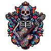Skeleton Fiesta Guitar