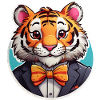 Funny Comic Tiger