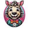 Lustiges Comic Zebra