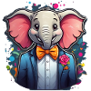 Funny Comic Elephant