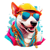 COOL DOG SUMMER BULL TERRIER