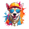 COOL SUMMER BULL TERRIER