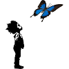Der Junge und der Schmetterling
