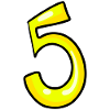 5 - Numéro jaune numéro cinquième