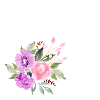 Lettre l floral violet