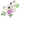 Purple Floral Letter L
