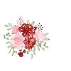 Roter Blumenbuchstabe L