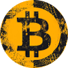 Bitcoin Grunge Digital Gold