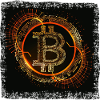 Bitcoin Digital Grunge Circuits