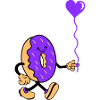 Donut Comic Heart