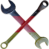 German Flag Tool Cross