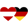 Austria Germany Flag Heart