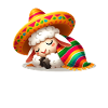 Sleeping Cinco de Mayo Sheep