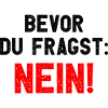 Bevor Du Fragst - Nein