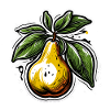 Lebensmittel / Obst / Markt / Vitamine / Design