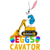 Lustiger Ostern Spruch Osterhase Baggerfahrer