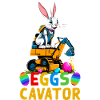 Lustiger Ostern Spruch Osterhase Baggerfahrer