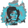Abstract Woman Portrait Art Design