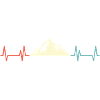 Mountain heartbeat ECG