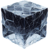 Glaçons de style polygonal